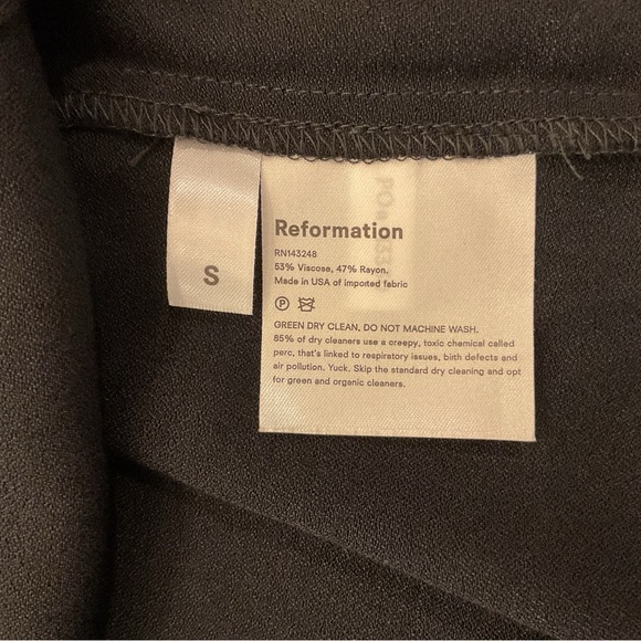 Reformation Marlowe Dress Black Size Small NWT β Minimalist Slip Dress - Picture 7 of 10